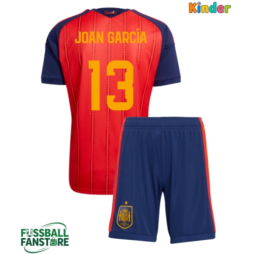 Spanien Joan Garcia #13 Replik Heimtrikot Kinder WM 2026 Kurzarm (+ Kurze Hosen)